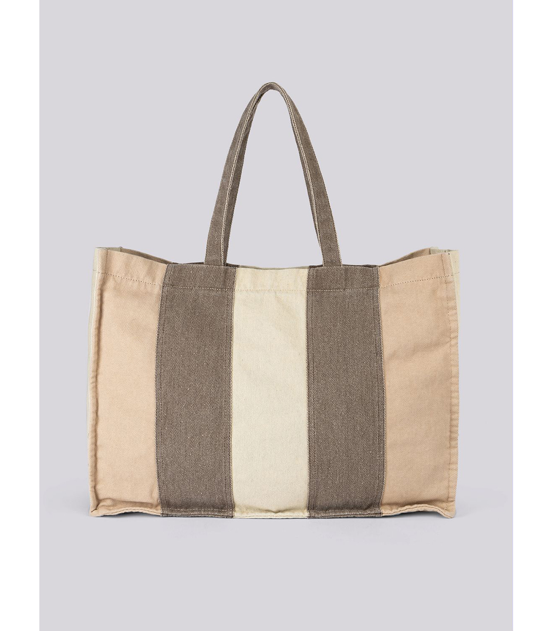 ストライプショッパーバッグ 詳細画像 ベージュ 3